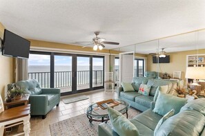 Watch the dolphins or a movie plenty of space for either