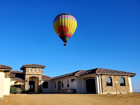 Several times throughout the year the Balloons fly directly over the Villa!