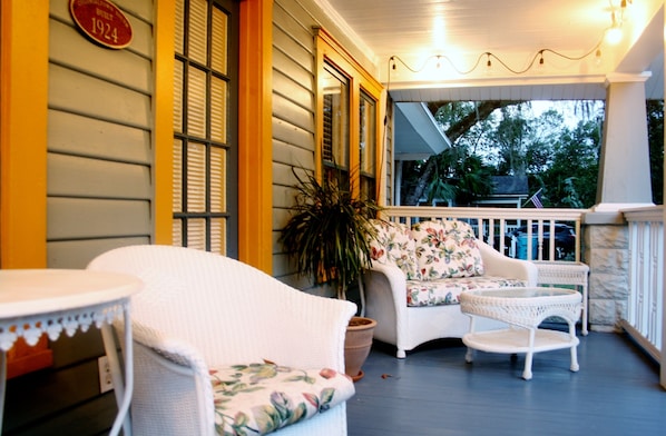 Enjoy time on the front porch.
