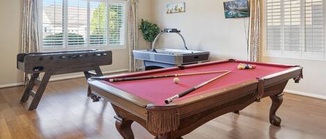 "This Game Room is amazing.  Pool Table, Foosball, and Air Hockey!  Our family loved this house." -Randy 