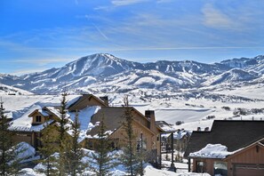 Great views from the the upstairs deck of all Park City resorts