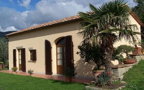 Pflanze, Wolke, Himmel, Gebäude, Fenster, Haus, Baum, Schatten, Vegetation