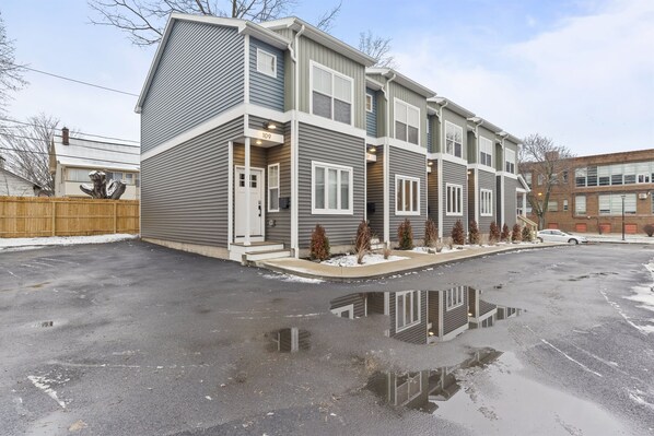 Explore the city with ease from our modern 2BR townhome, where free on-site parking means you can spend less time worrying about logistics and more time enjoying your trip.
