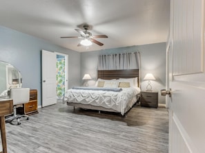 Indulge in serenity and coziness within this unassuming yet inviting bedroom.