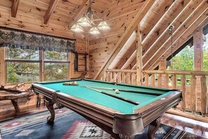 Cabin Loft Pool Table