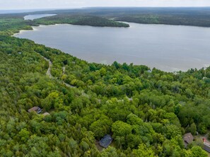 Bearfoot Lodge rests fully secluded on a private lot in the Cameron Lake - National Park Community. 