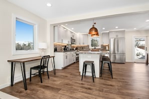 Fully Stocked and Updated Kitchen with Breakfast Bar and Office Nook (1st Floor)