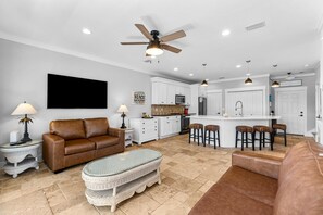 Open Concept Living Room & Kitchen