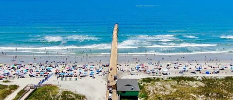 Drone view of SB Pier.