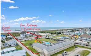 2 Beach accesses just 300 feet from your Studio!
