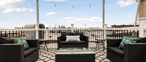 Skyline Views from your Private Roof Deck