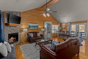 Escape to our cozy lakehouse and bask in the rustic cabin vibes!