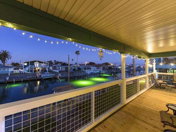 Welcome To Palm Tiki - Dock At Night