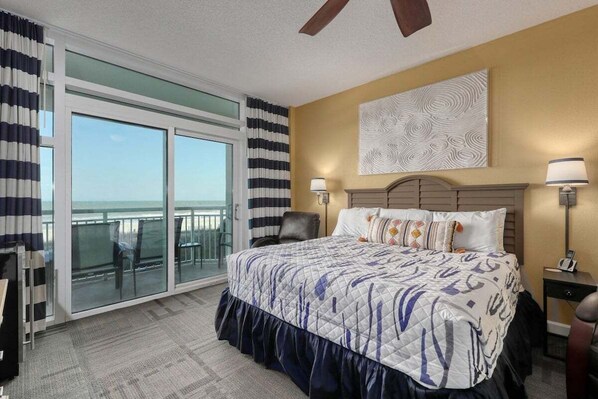 Master bedroom view of the beach