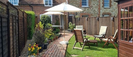 View of the cottage and private garden