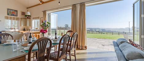 Dining Area with Views, The Old Barn, Bolthole Retreats