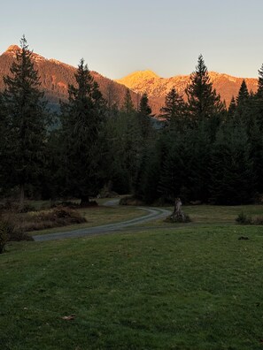 Sunset view from the front porch