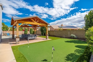 Putting Green and Gazebo. Seating for 7