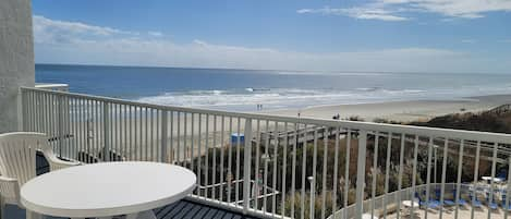 View from Balcony over resort to Ocean