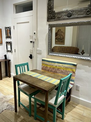 Dining area in Los Cuates at Marfa House