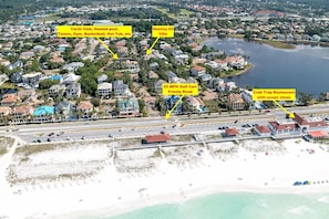 Villa is 100 yards from resort amenities and only 200 steps away from the beach