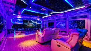 Watch a movie or two with your family in the comfortable theater loft.