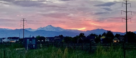 Rocky Mountain Views from back deck