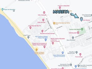 宿泊施設の地図