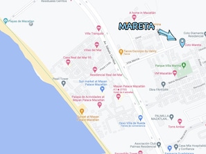 宿泊施設の地図