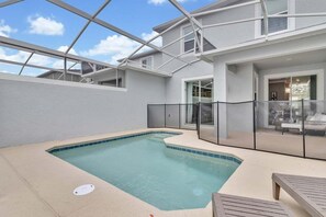 private pool with furniture