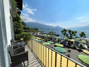 Balcony: living room and bedroom