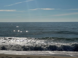 Beach glitters on July 4th 2024, 10:40 AM.