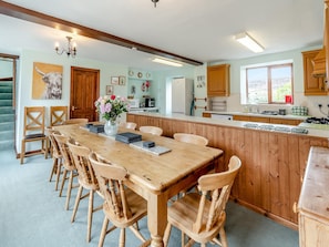 Kitchen/diner | The Haybarn - Hill Farm Holiday Cottages, Rosedale East, near Pickering
