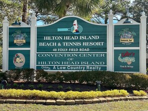 Entrance to resort 