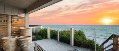 Coastal views from the private porches.