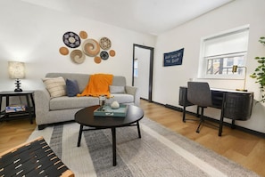 Gather in the living area; perfect for relaxation or remote work.