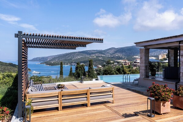 Villa Christina (Xris) - pool deck lounge area 