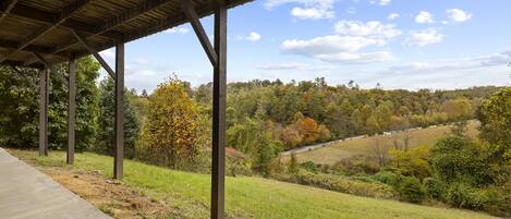 Moutain views right out the patio doors!