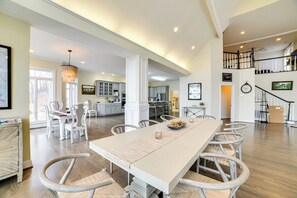 Dining Area | Central A/C | 2-Story Property