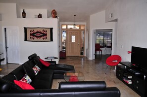 Main entrance and living room