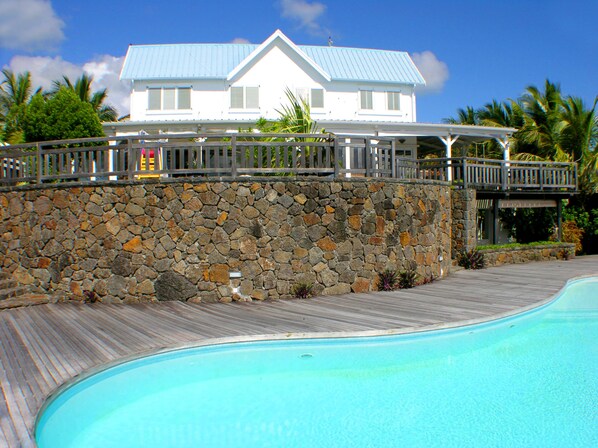 The Bay pool Oceanfront with private Jetty close to Ile aux Cerfs in  Mauritius