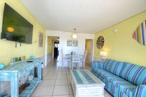 Main living area with sleeper sofa.  Plenty of space! 