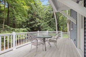 Open decking just off the kitchen