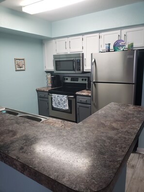 Fully Equipped kitchen with stainless  appliances