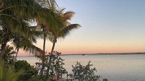 View from the back of our home. Open water views from all back rooms and windows