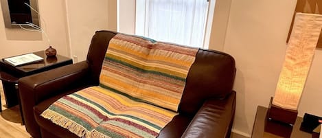 Living room at the Bandolero Suite, Marfa House