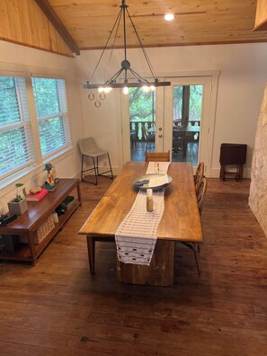 Dining Room with large table and plenty of seating and ready to share your meals