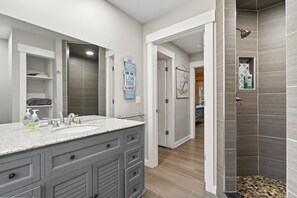 Main Bathroom with a walk in shower!