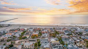 Enjoy stunning sunsets from a prime, light-filled location just a short walk from the Beach.