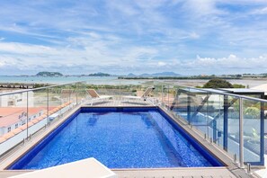 La Cuadra features a private rooftop with pool, and amazing 360 views.  